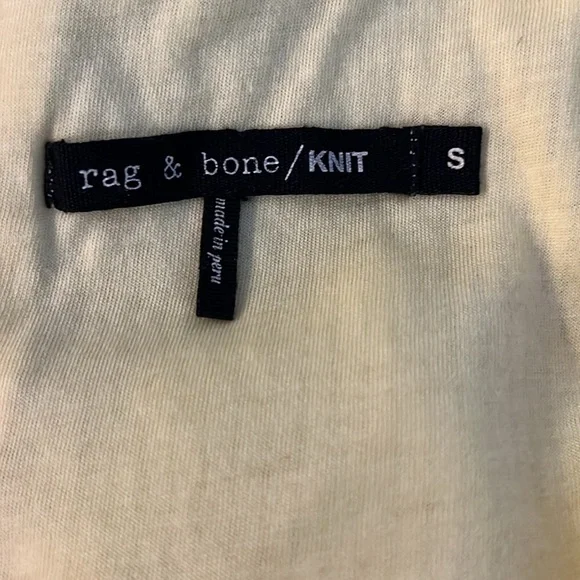 EUC rag & bone yellow cotton blend rib knit long sleeve centre back zip dress - Picture 6 of 8